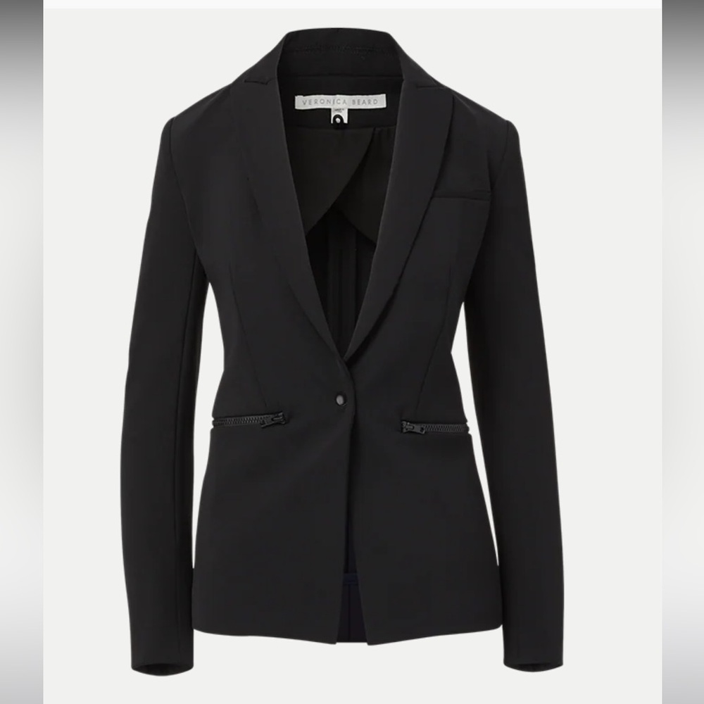 Veronica Beard Iconic Scuba Dickey Jacket in Black